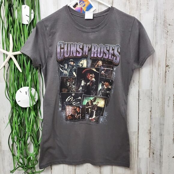 Guns N Roses Live Concert Tee Shirt Gray Size Large - Picture 1 of 7